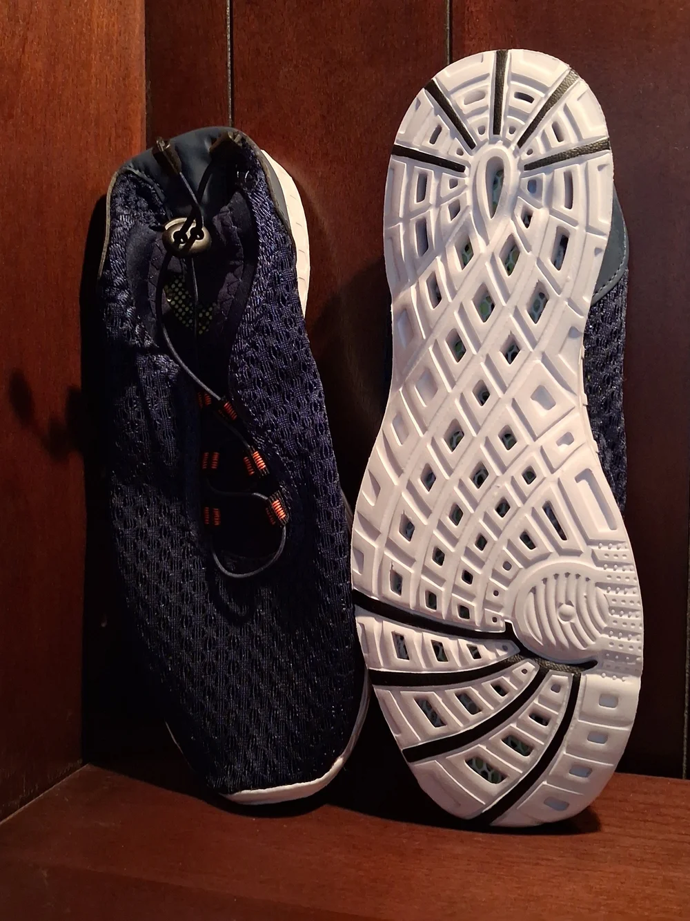 Men's Lightweight Navy Mesh Slip-On Watwr Shoes
